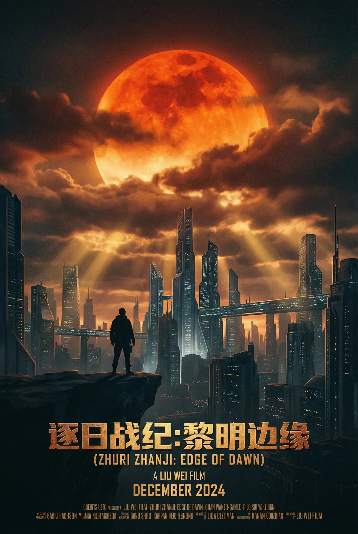 呦呦视频 出品科幻巨制《逐日战纪》电影海报