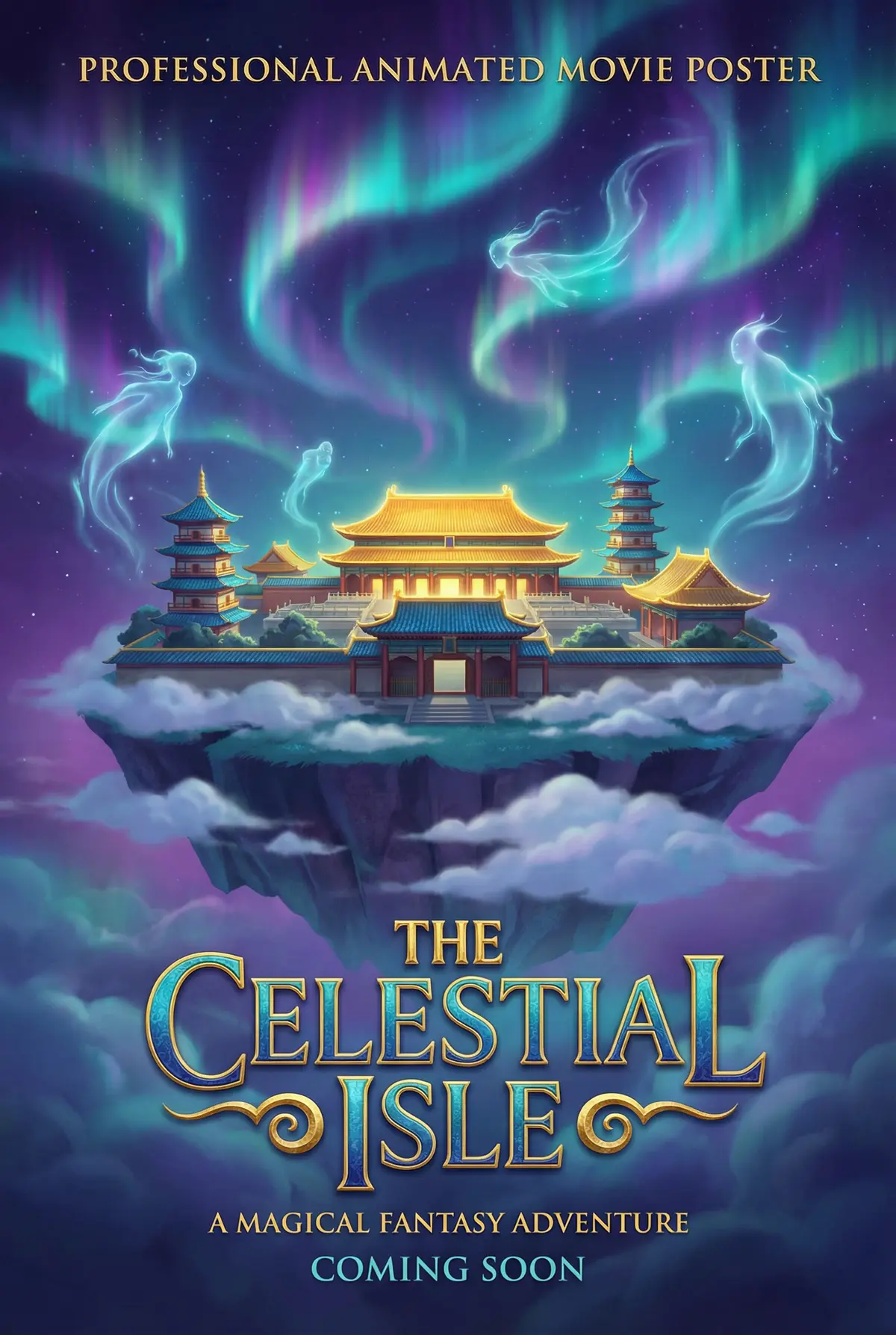 呦呦视频 出品动画奇幻片《灵境传说》电影海报